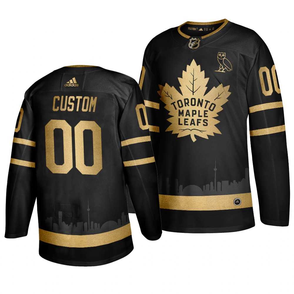 Maple Leafs Cusotmized Black With Special Glittery Logo Adidas Jersey,We sell and wholesale Maple Leafs Cusotmized Black With Special Glittery Logo Adidas Jersey on line form chian!